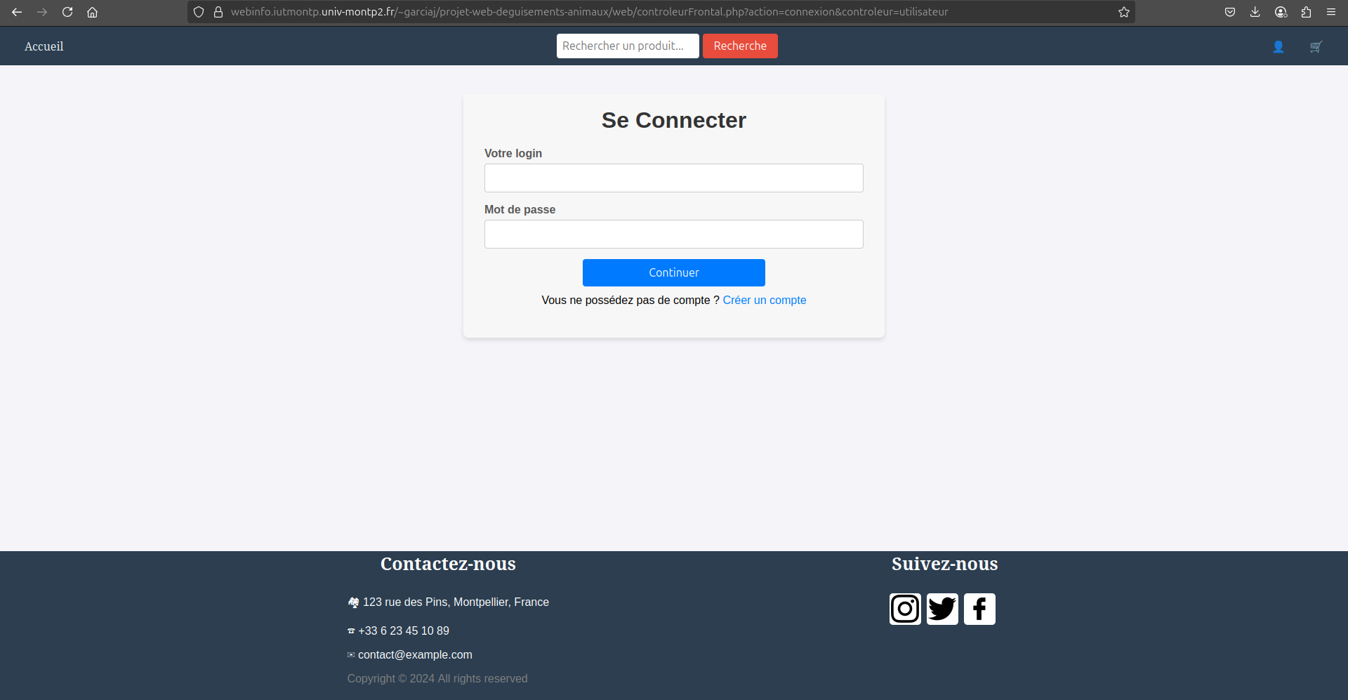 pap connexion