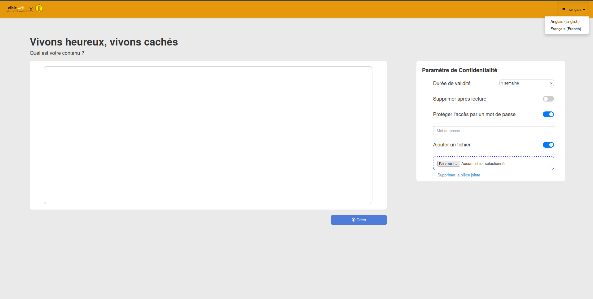 Après la personnalisation de l'interface